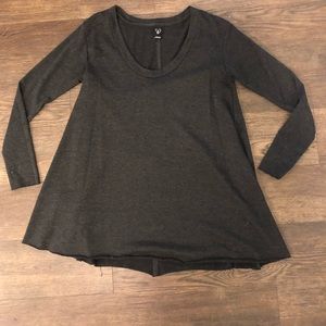 Gray Flowy Long Sleeve